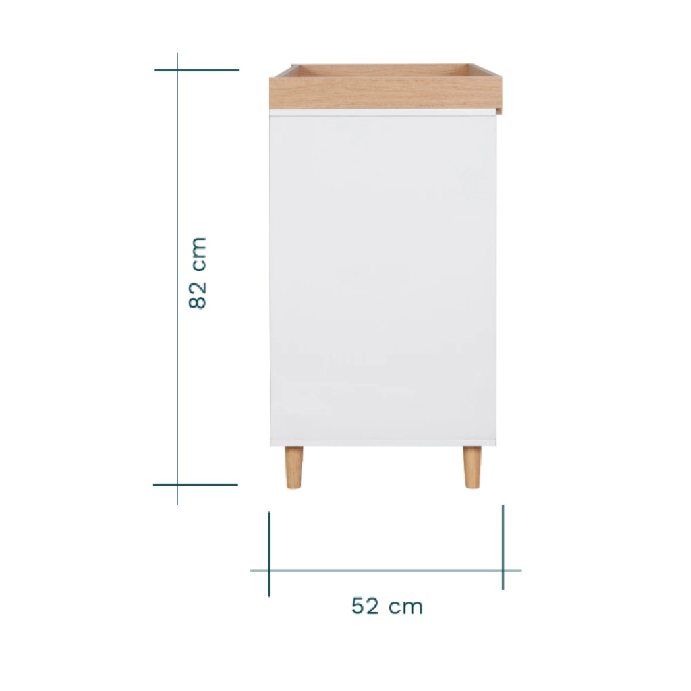 Tutti Bambini Fika 4in1 2 Piece Room Set – White/Light Oak 14 Tutti Bambini Fika 4in1 2 Piece Room Set – White/Light Oak - Image 12