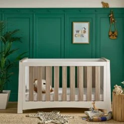 CuddleCo Ada 3 Piece Nursery Furniture Set – White And Ash -Baby Products dtr65 1