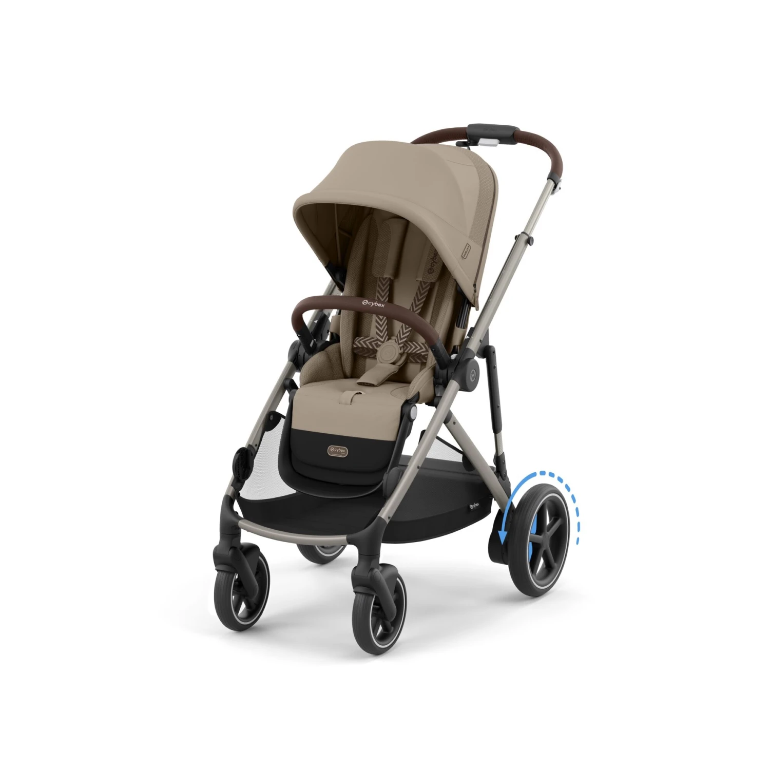 Cybex EGazelle S Twin Pushchair Travel System Bundle – Almond Beige 4 Cybex EGazelle S Twin Pushchair Travel System Bundle – Almond Beige - Image 2