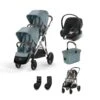 Cybex EGazelle S Twin Pushchair Travel System Bundle – Stormy Blue -Baby Products egazelle car seat bundle sky blue