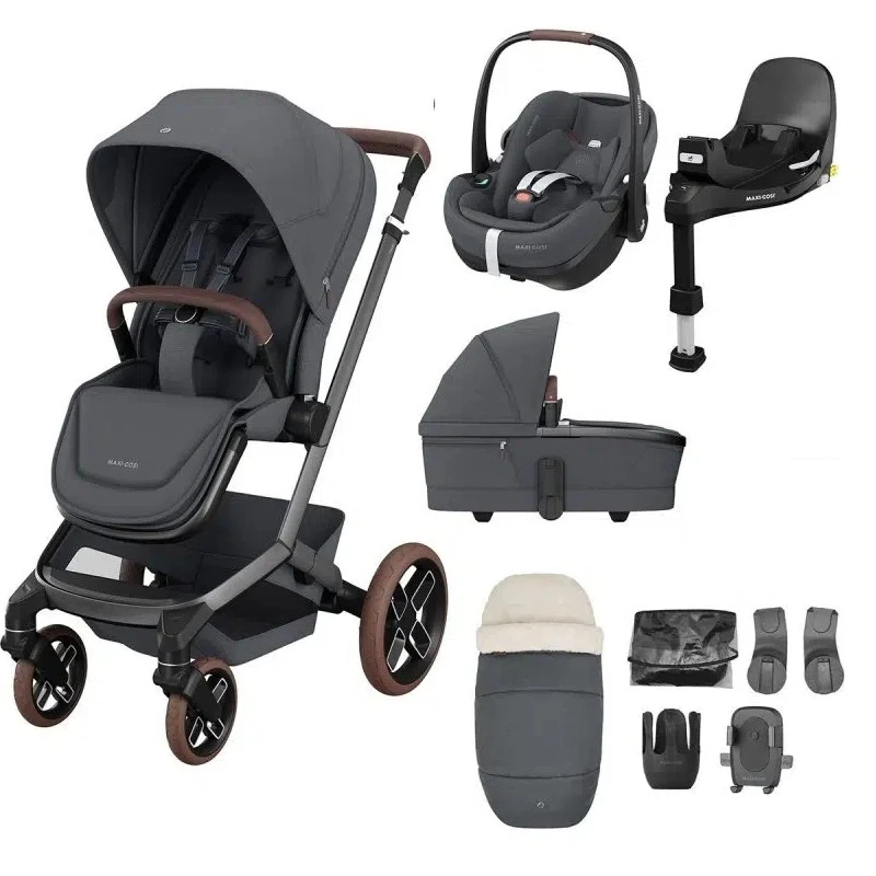 Maxi-Cosi Fame Pushchair 9 Piece Bundle – Twillic Graphite 3 Maxi-Cosi Fame Pushchair 9 Piece Bundle – Twillic Graphite