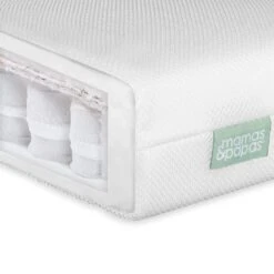Mamas & Papas Oxford White Cot Bed With Premium Pocket Spring Mattress -Baby Products fetryu 1