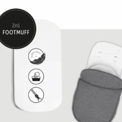 Hauck Melange Grey Atlantic Twin Stroller/Carrycot Bundle 2 -Baby Products fjutut 3