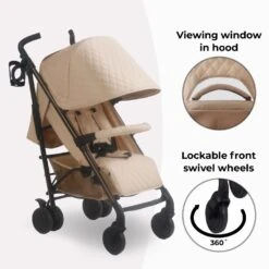 My Babiie Stroller Quilted Sand 11 My Babiie Stroller Quilted Sand -Baby Products g97y