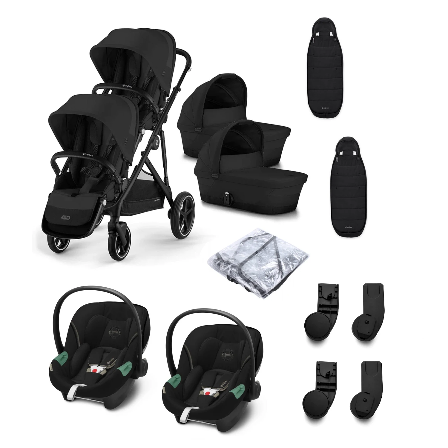 Cybex Gazelle S Twin Travel System Bundle Moon Black 3 Cybex Gazelle S Twin Travel System Bundle Moon Black