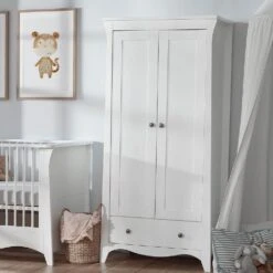 CuddleCo Clara 5 Piece Nursery Set – White -Baby Products gju8657