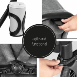 Hauck Melange Grey Atlantic Twin Stroller/Carrycot Bundle 2 -Baby Products gjykykh 3