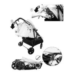 Lorelli Duo Twin Stroller – Cool Grey -Baby Products hvhff