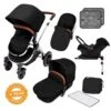 Ickle Bubba Stomp V4 All In One Isofix Travel System – Midnight Chrome