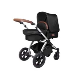 Ickle Bubba Stomp V4 All In One Isofix Travel System – Midnight Chrome -Baby Products ickle bubba stroller midnight chrome pram side on