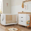 Tutti Bambini Fika 4in1 2 Piece Room Set – White/Light Oak -Baby Products iuyg8i