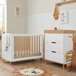Baby Products 33 Tutti Bambini Fika 4in1 2 Piece Room Set – White/Light Oak