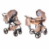 Junama Dolce 2 In 1 Pram – Rose Gold 2 Junama Dolce 2 In 1 Pram – Rose Gold -Baby Products junama dolce rose gold