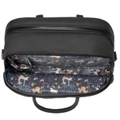 Bizzi Growin Baby Travel Crib Changing Bag Vegan Black -Baby Products kio80