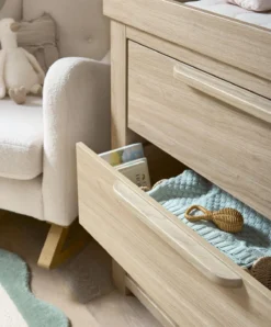 Mamas & Papas Franklin 2 Plus 2 Newborn Nursery Room Set – Natural Oak -Baby Products mamas papas furniture sets franklin 3 piece cotbed range with dresser changer double wardrobe oak 8