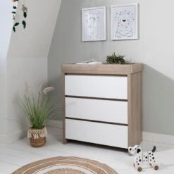 Tutti Bambini Modena Cot Bed Bundle – White Oak 16 Tutti Bambini Modena Cot Bed Bundle – White Oak -Baby Products modena changing unit white oak 1