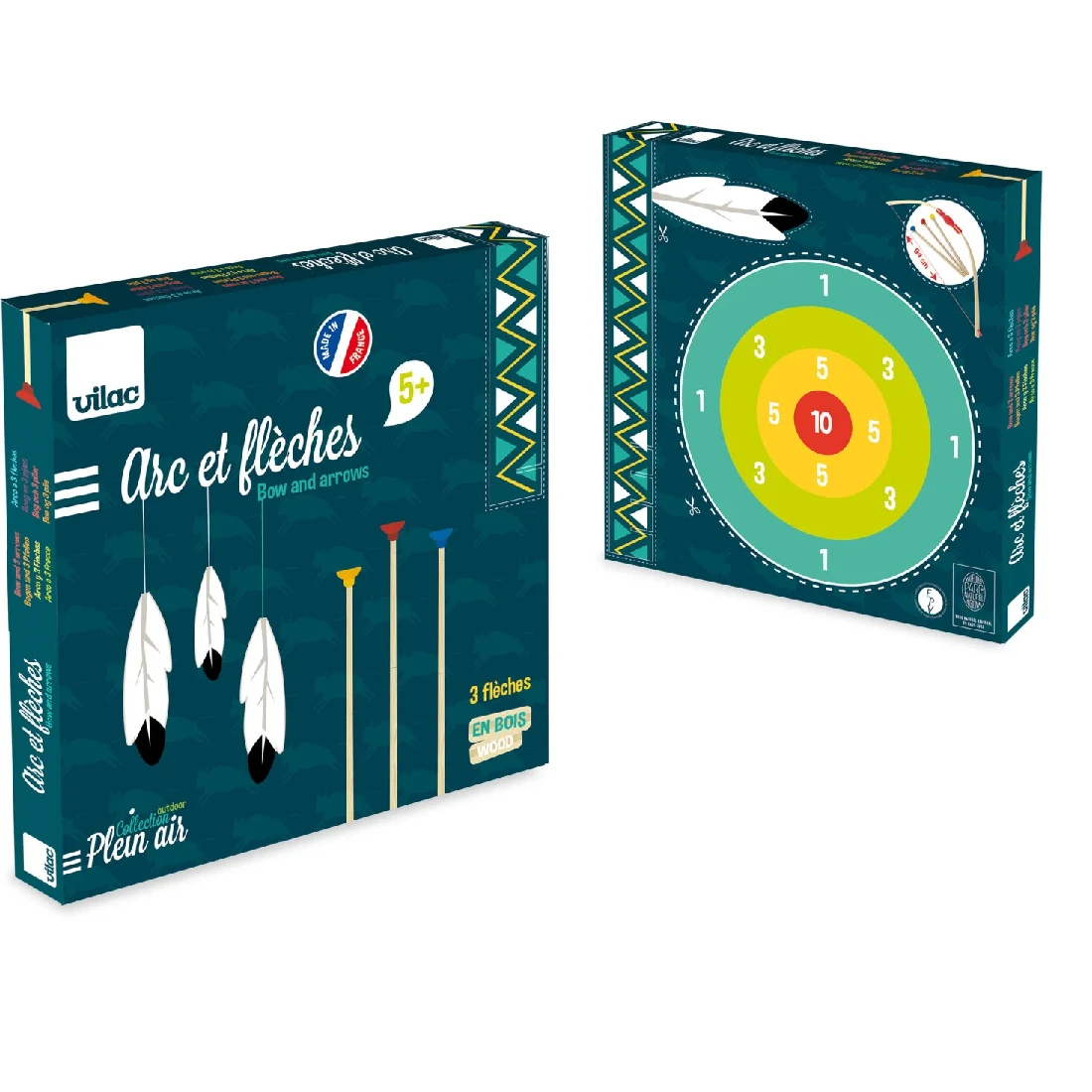 Vilac Bow, Arrows & Target Kit 4 Vilac Bow, Arrows & Target Kit - Image 2