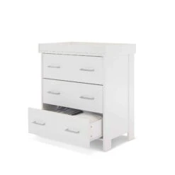 Obaby Nika 3 Piece Nursery Room Set – White -Baby Products nika dresser white