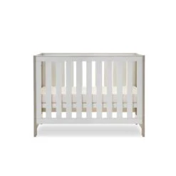 Obaby Nika 4 In 1 Cot Bed – Grey Wash/White -Baby Products obaby nika mini cot bed grey wash white 4