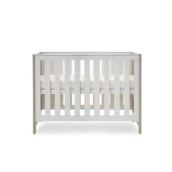 Obaby Nika 4 In 1 Cot Bed – Grey Wash/White -Baby Products obaby nika mini cot bed grey wash white 5