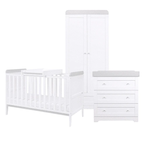 Tutti Bambini Rio 2 Piece Nursery Room Set – White Dove Grey 4 Tutti Bambini Rio 2 Piece Nursery Room Set – White Dove Grey - Image 2