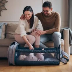 Bizzi Growin Travel Crib Changing Bag Windsor Grey -Baby Products rucpod 10