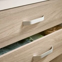 CuddleCo Ada 3 Piece Nursery Furniture Set – White And Ash -Baby Products sdwde3