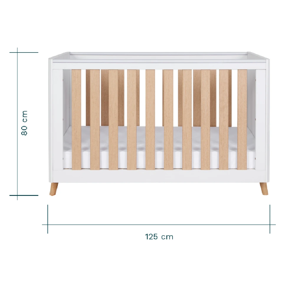 Tutti Bambini Fika 4in1 2 Piece Room Set – White/Light Oak 18 Tutti Bambini Fika 4in1 2 Piece Room Set – White/Light Oak - Image 16