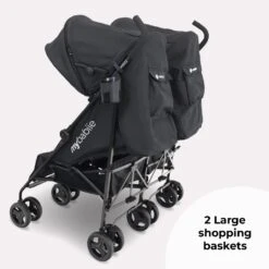 My Babiie Double Stroller – Black -Baby Products sgdeyrh