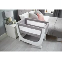 Shnuggle® Shnuggle Air Bedside Crib – Dove Grey -Baby Products shnuggle bedside crib 3