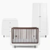 SnuzKot Skandi 3 Piece Nursery Room Set Bundle – White With Ebony -Baby Products snuzkot skandi 3 piece ebony
