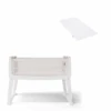SnuzPod Studio Bedside Crib With Mattress Paris White