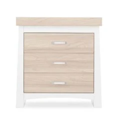 CuddleCo Ada 3 Piece Nursery Furniture Set – White And Ash -Baby Products t56