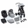 Babymore Memore V2 Travel System 13 Piece Pecan I-Size Silver