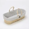 Little Green Sheep Natural Knitted Moses Basket & Mattress Dove -Baby Products tryry