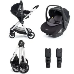 Babymore Mimi Travel System Pecan I-Size Car Seat – Silver -Baby Products tu68