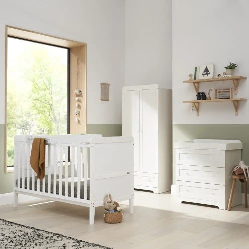 Tutti Bambini Rio 3 Piece Nursery Room Set – White 3 Tutti Bambini Rio 3 Piece Nursery Room Set – White