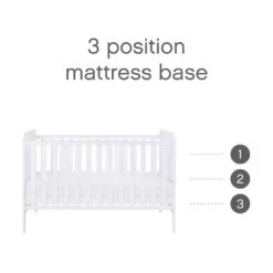 Tutti Bambini Rio 3 Piece Nursery Room Set – White 18 Tutti Bambini Rio 3 Piece Nursery Room Set – White -Baby Products tutti bambini rio cot bed white 5
