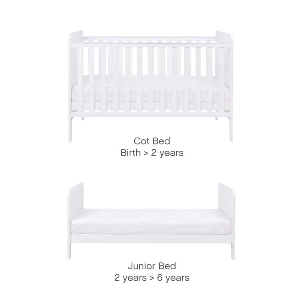 Tutti Bambini Rio 3 Piece Nursery Room Set – White 6 Tutti Bambini Rio 3 Piece Nursery Room Set – White - Image 4