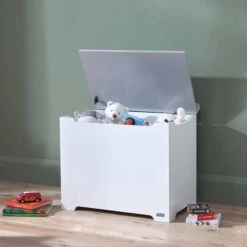 Tutti Bambini Rio 7 Piece Nursery Room Set With Shelves/Toy Box/Mattress – White/Dove Grey 34 Tutti Bambini Rio 7 Piece Nursery Room Set With Shelves/Toy Box/Mattress – White/Dove Grey -Baby Products tutti bambini rio toy box white dove grey scaled 1