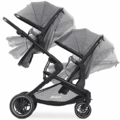 Hauck Melange Grey Atlantic Twin Stroller/Carrycot Bundle 2 -Baby Products tutut 1 3