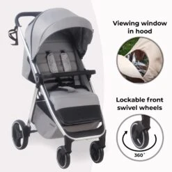 My Babiie MB160 Grey Tropical Plus Pushchair -Baby Products tyrth