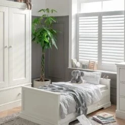 Mamas & Papas Oxford White Cot Bed With Premium Pocket Spring Mattress -Baby Products tyur68 1