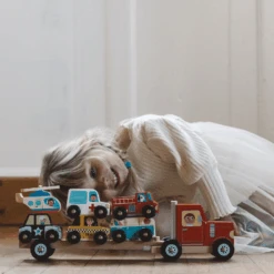 Vilac Truck And Trailer With Vehicles Stacking Game 8 Vilac Truck And Trailer With Vehicles Stacking Game -Baby Products uiiu