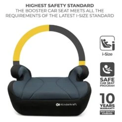 Kinderkraft Car Seat I-BOOST Black -Baby Products vdgry 2