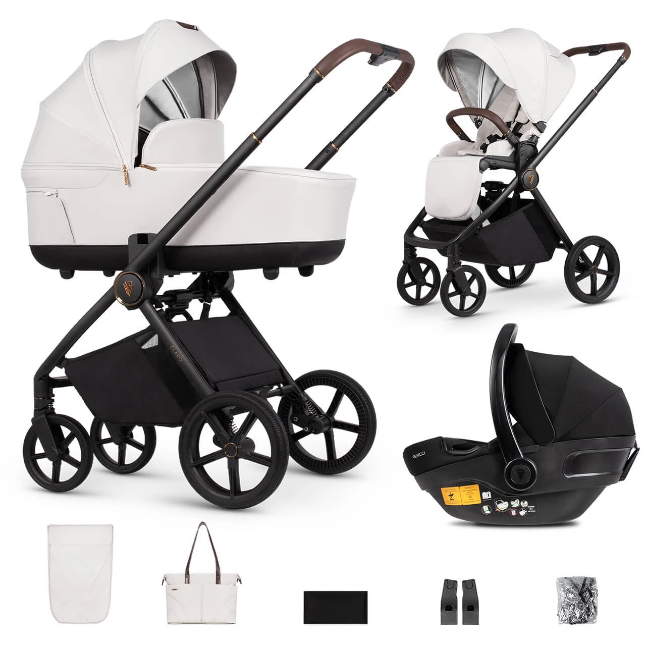 Venicci Claro 3 In 1 Maxi Cosi Pebble 360 Pro2 Travel System – Vanilla 3 Venicci Claro 3 In 1 Maxi Cosi Pebble 360 Pro2 Travel System – Vanilla