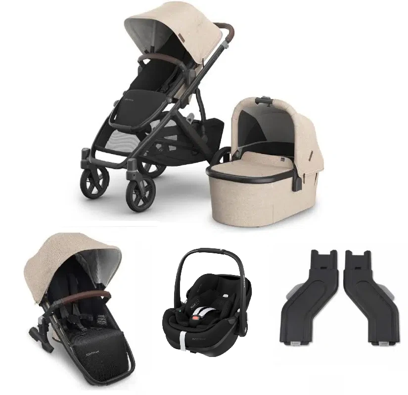 UPPAbaby VISTA V3 Double Stroller/Carrycot/Pebble 360 Pro2 – Liam + Optional Rotating Base 3 UPPAbaby VISTA V3 Double Stroller/Carrycot/Pebble 360 Pro2 – Liam + Optional Rotating Base