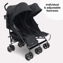 My Babiie Double Stroller – Black -Baby Products vsdghr