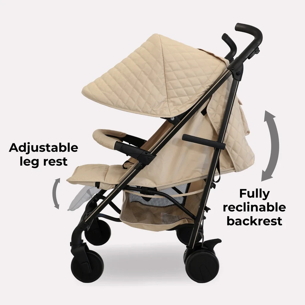 My Babiie Stroller Quilted Sand 8 My Babiie Stroller Quilted Sand - Image 6