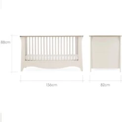 CuddleCo Clara Cot Bed – Cashmere/Ash -Baby Products vzsgey475 1